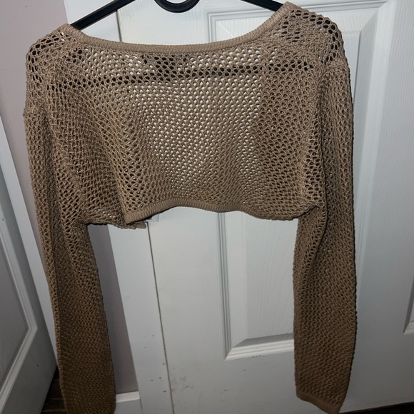 crochet beige bolero - Picture 1 of 2
